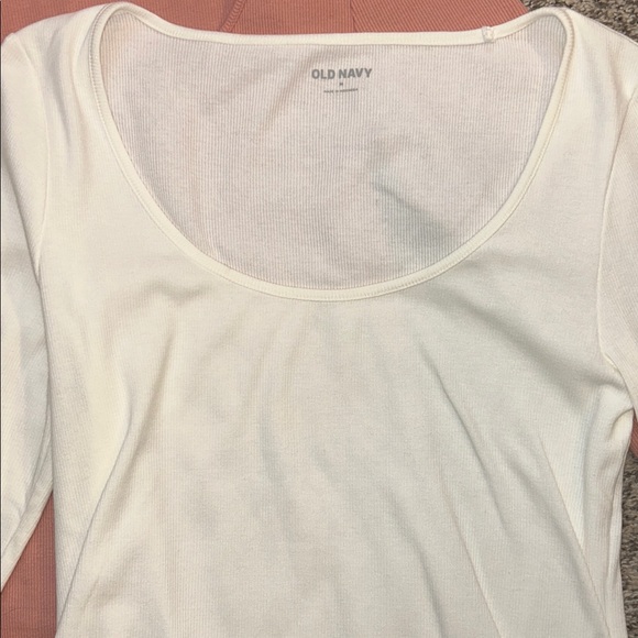 Ribbed Long Sleeve Tops - Pink, cream, and Tan - Picture 3 of 4